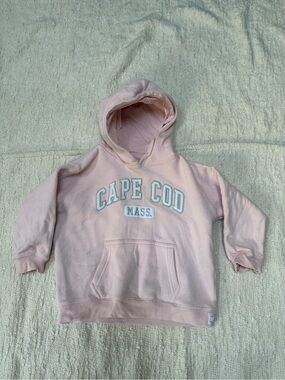 Kids Cuffy Hoodie CAPE COD Pink Pullover Front Pocket Cape Cod, Mass. Girls 4T